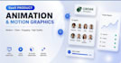 create animated saas explainer video, saas demo video with voice