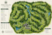 create a professional 9 or 18 hole golf course map in vector format