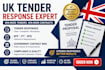 write UK tender bid proposal, rfp, itt, rfq and government contract response