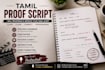proofread and improve your tamil script