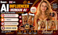 create human like ai influencer for instgram and onlyfans