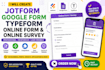 create jotform google form typeform online form and online survey