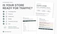 create a shopify store audit checklist and readiness toolkit