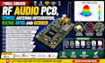 create rf audio pcb, stm32 , antenna integration, kicad, hfss and gerber