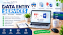 do data entry and PDF conversion