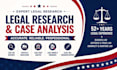 provide professional legal research and case analysis
