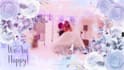 create a cinematic wedding slideshow video with romantic effects