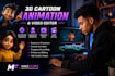 create 3d animated videos and characters for kids