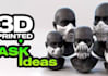 create a custom 3d mask modeling for cosplay props and 3d printing