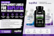 do supliful product label design and supplement label packaging