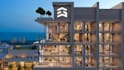 luxurious penthouse cgi visualization,multi family apartment elevation rendering