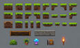 do pixel art tileset pixel character, pixel background pixel game sprite sheet