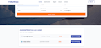 build a responsive flight booking landing page with whatsapp