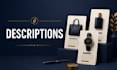 write SEO product descriptions and service page copy that sell