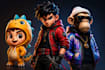 create 3d comic character modeling, cartoon nft character design and 3d model