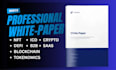 write professional crypto, ico, defi, blockchain white paper and tokenomics