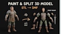 convert 2d to 3d stl 3mf bambu lab split color 3d model for multicolor printing