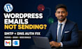 fix wordpress SMTP email delivery contact form spam dns authentication issues