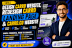 design carrd website, redesign carrd landing page and carrd co website