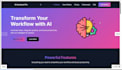 ai startup landing page, responsive HTML, CSS, js