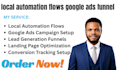 create local automation flows google ads funnel generation  pages  gohighlevels