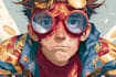 create epic superhero graphic novel art