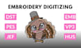 do custom embroidery digitizing and convert logo to dst