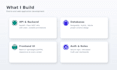develop a custom full stack web app backend to frontend