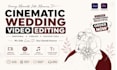create a cinematic wedding video