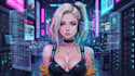 design anime character , cyberpunk character