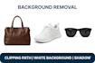 do removal from product image white back ground