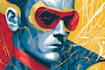 illustrate epic superhero action scenes and comic pages