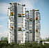 independent living apartment visualization,multi storey building,elevation plan