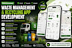 develop a waste management app, recycling, trash app, water app
