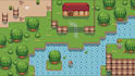 create 2d top down pixel art tileset rpg game map tilemap game character assets