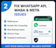 set up whatsapp business API and complete meta verification