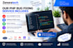 fix php bugs, errors and issues in your php mysql website or application