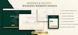 design wedding website with invitations, rsvp, cards