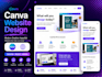 canva website design canva website canva landing page design