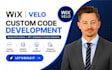 develop wix velo custom code backend functions API setup wix website development