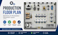 create production floor plan machinery workstation placement