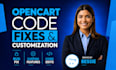fix opencart bugs and error, install and customize opencart ecommerce site theme