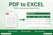 do fast and accurate data entry typing excel and copy paste work