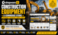 build shopware6 construction equipment machinery excavator crane tools ecommerce