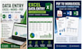 do professional data entry document control excel word tasks