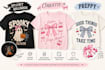 create custom spooky halloween t shirt, coquette preppy tshirt artwork for pod