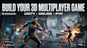 develop 3d multiplayer game, pvp game, unity 3d game development, 3d online game