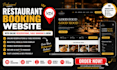 create restaurant booking website with online reservation table booking and menu