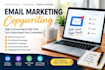 write high converting email sequences and marketing copy