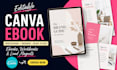 editable canva ebook workbook journal pdf design